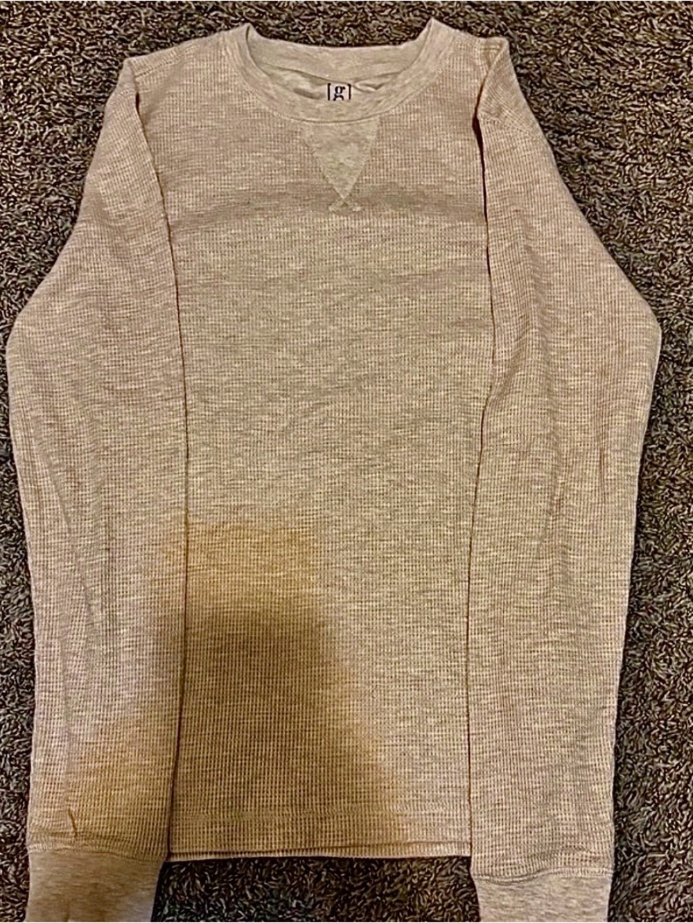 George Cream Thermal Long Sleeve Top
